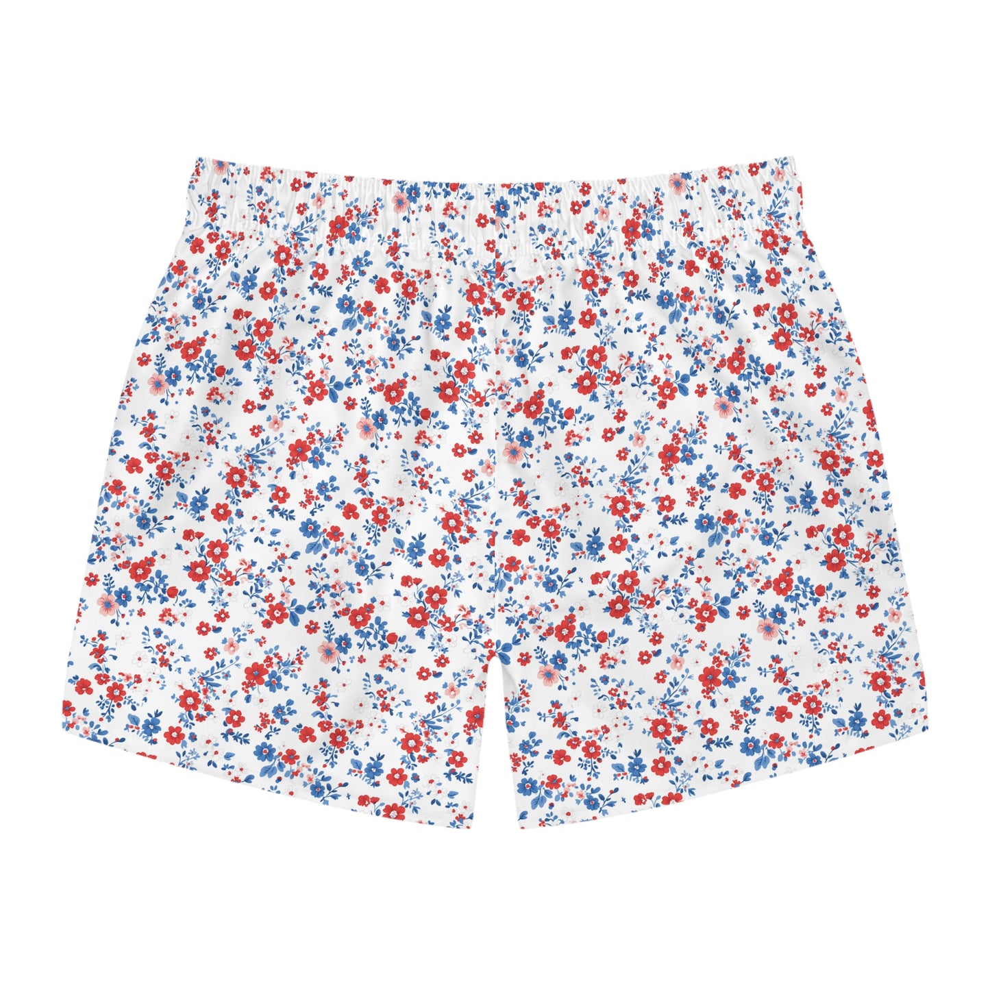 PATRIOTIC FLORAL MEN’S SWIM SHORTS (SEE SIZING)