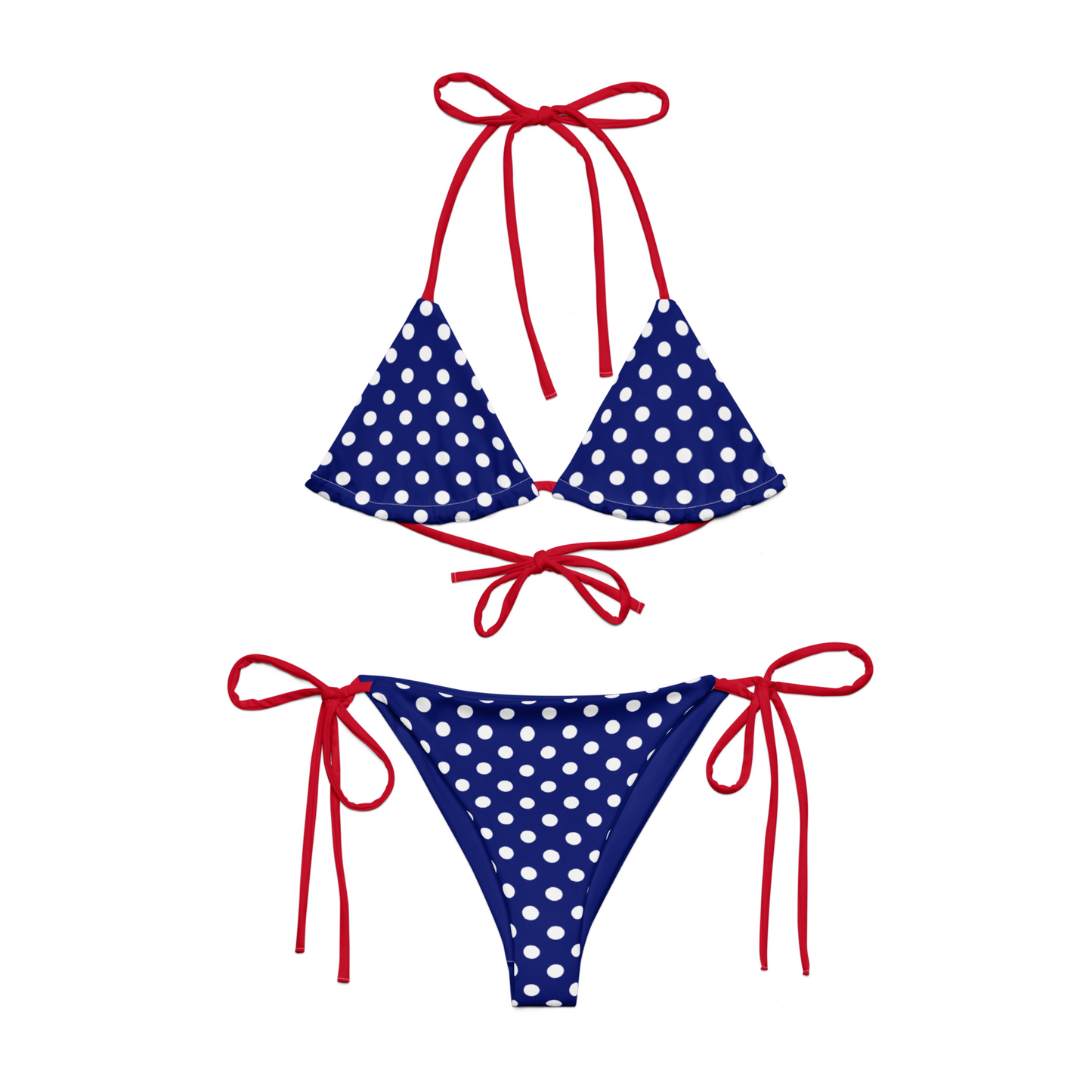 PATRIOTIC POLKA DOT BIKINI (SEE SIZING)