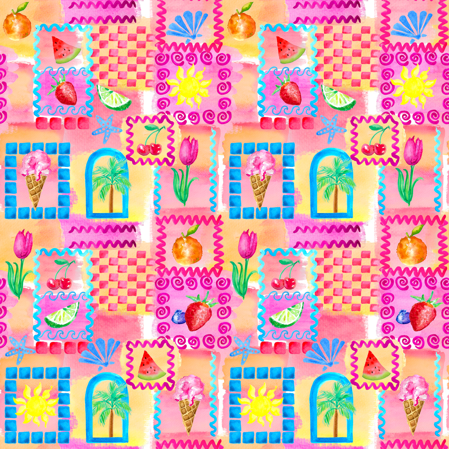 SUMMER POSTCARD BIKINI (SEE SIZING)