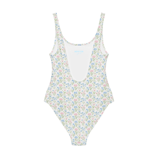 DAINTY FLORAL ONE-PIECE SUIT (SEE SIZING)