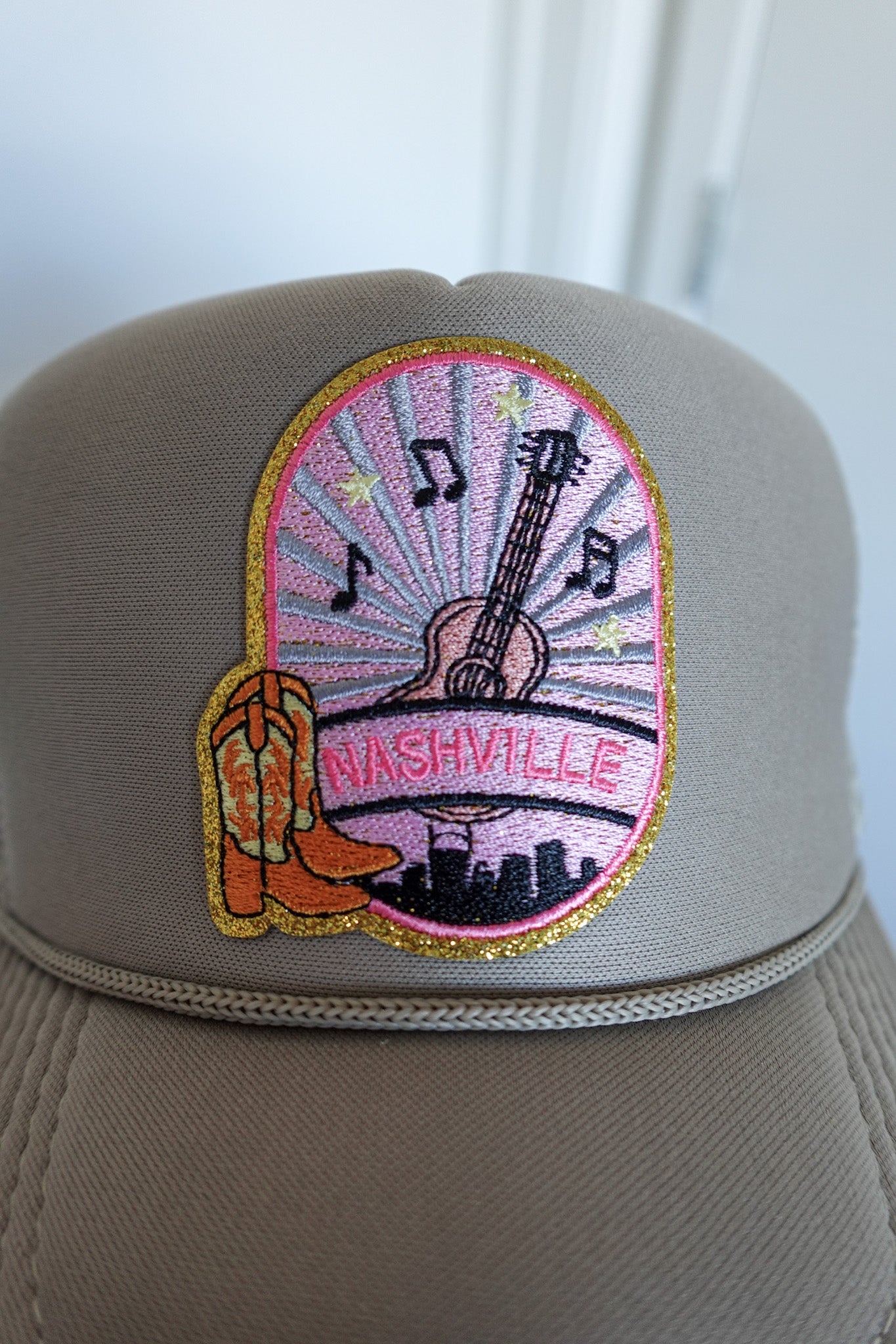KHAKI NASHVILLE TRUCKER HAT