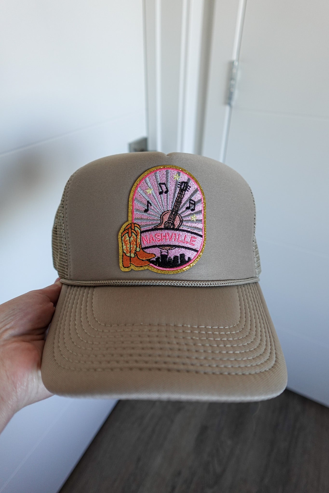 KHAKI NASHVILLE TRUCKER HAT