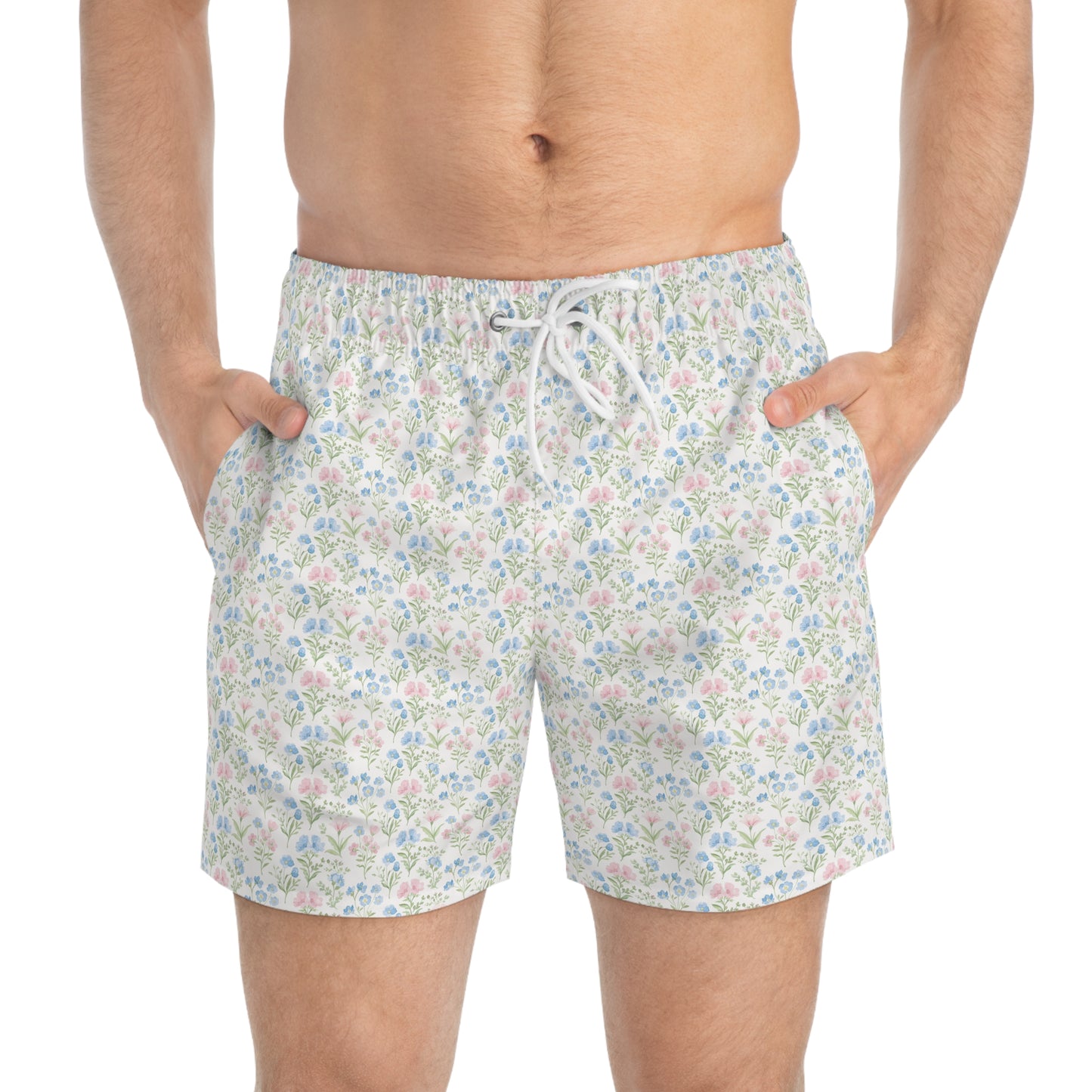 DAINTY FLORAL MEN'S SWIM SHORTS (SEE SIZING)