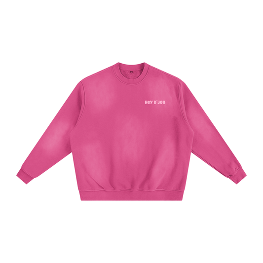 PINK HEY D'JON CREWNECK