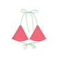 MELON BIKINI TOP (SEE SIZING)