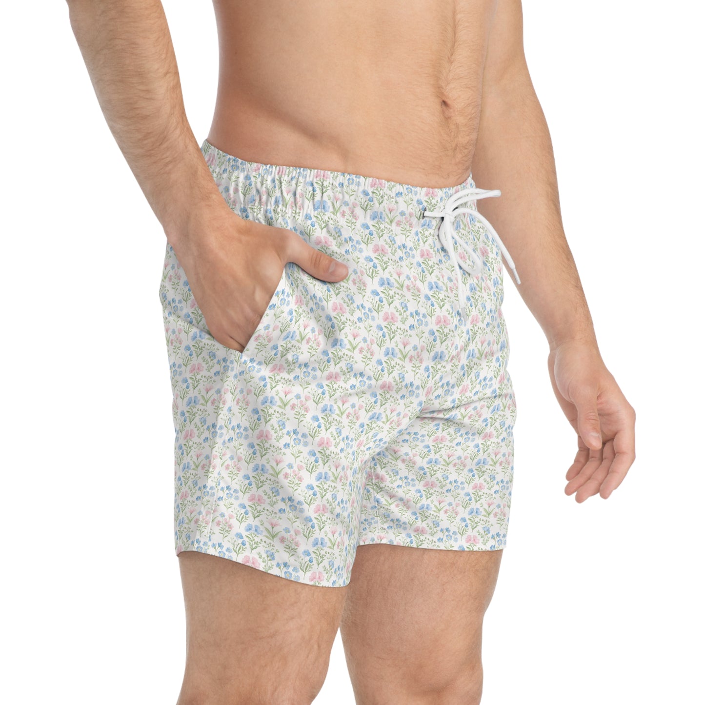 DAINTY FLORAL MEN'S SWIM SHORTS (SEE SIZING)