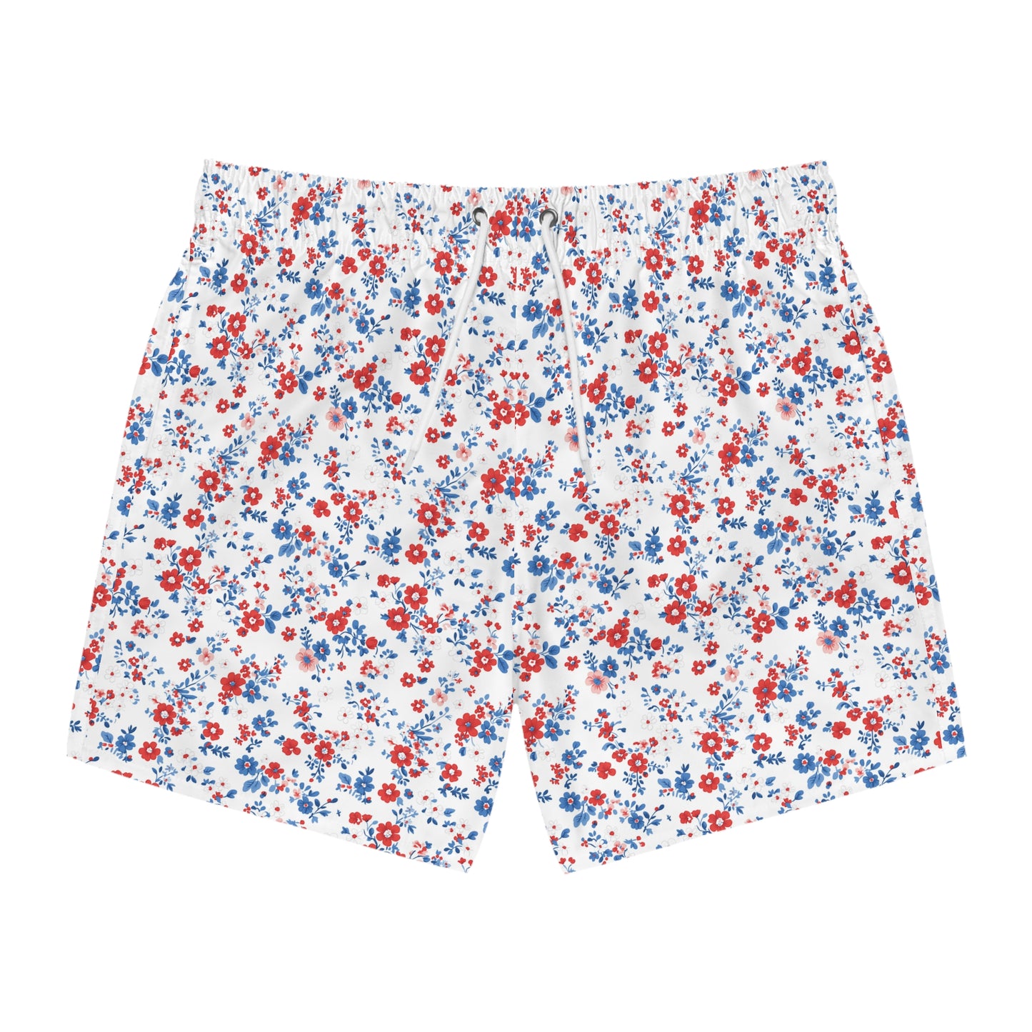 PATRIOTIC FLORAL MEN’S SWIM SHORTS (SEE SIZING)