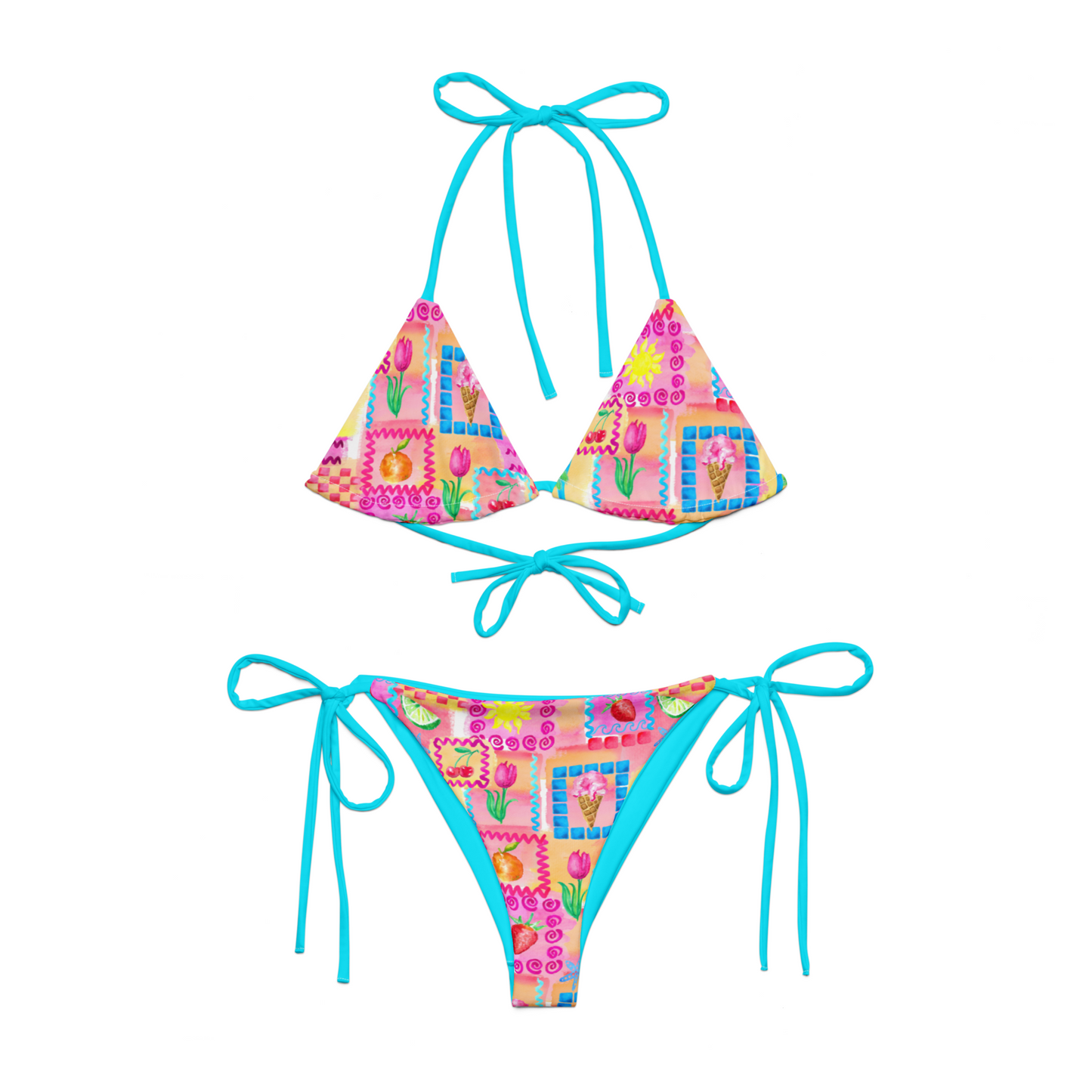 SUMMER POSTCARD BIKINI (SEE SIZING)