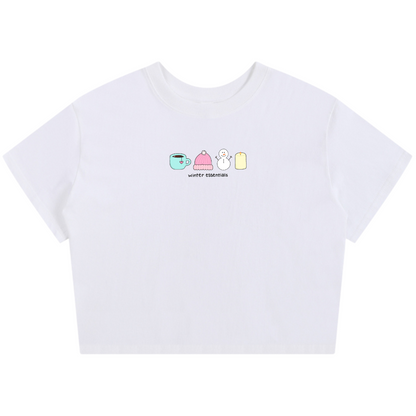 PRE-ORDER ~ Baby Tee/Crop Lightweight T-Shirt (winter essentials)