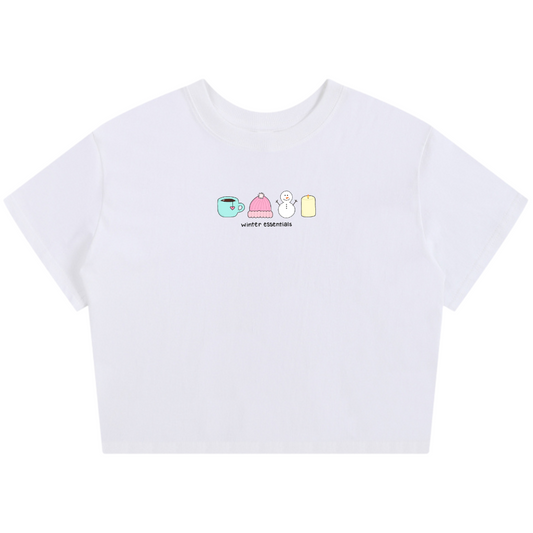 PRE-ORDER ~ Baby Tee/Crop Lightweight T-Shirt (winter essentials)