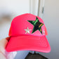 Trucker Hat - Camo & Silver Stars