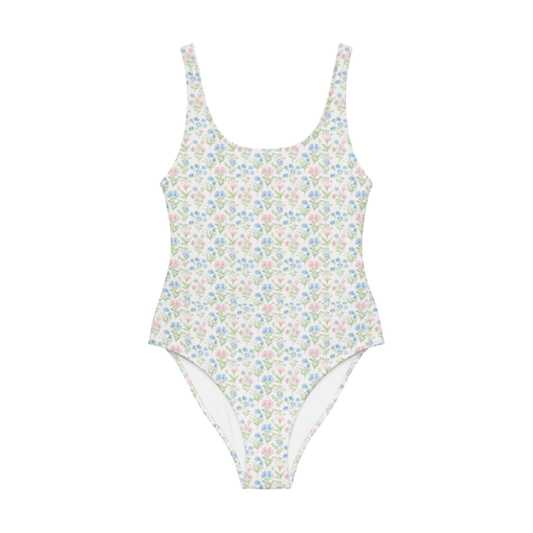 DAINTY FLORAL ONE-PIECE SUIT (SEE SIZING)