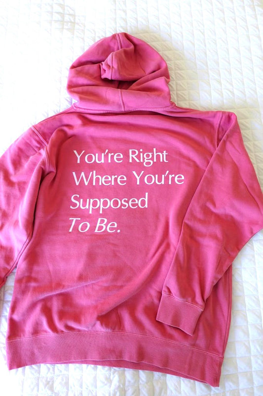 Hooded Sweatshirt - Pigment Pink