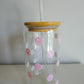 PINK SMILEY FACE TUMBLER