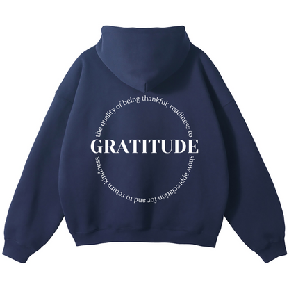 PRE-ORDER - Streetwear Fleece Hooded Sweatshirt (GRATITUDE)