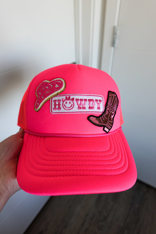 Trucker Hat - Pink Howdy