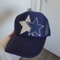 Trucker Hat - Silver & Navy Stars