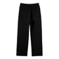 Streetwear Unisex Solid Color Fleece Straight Leg Pants